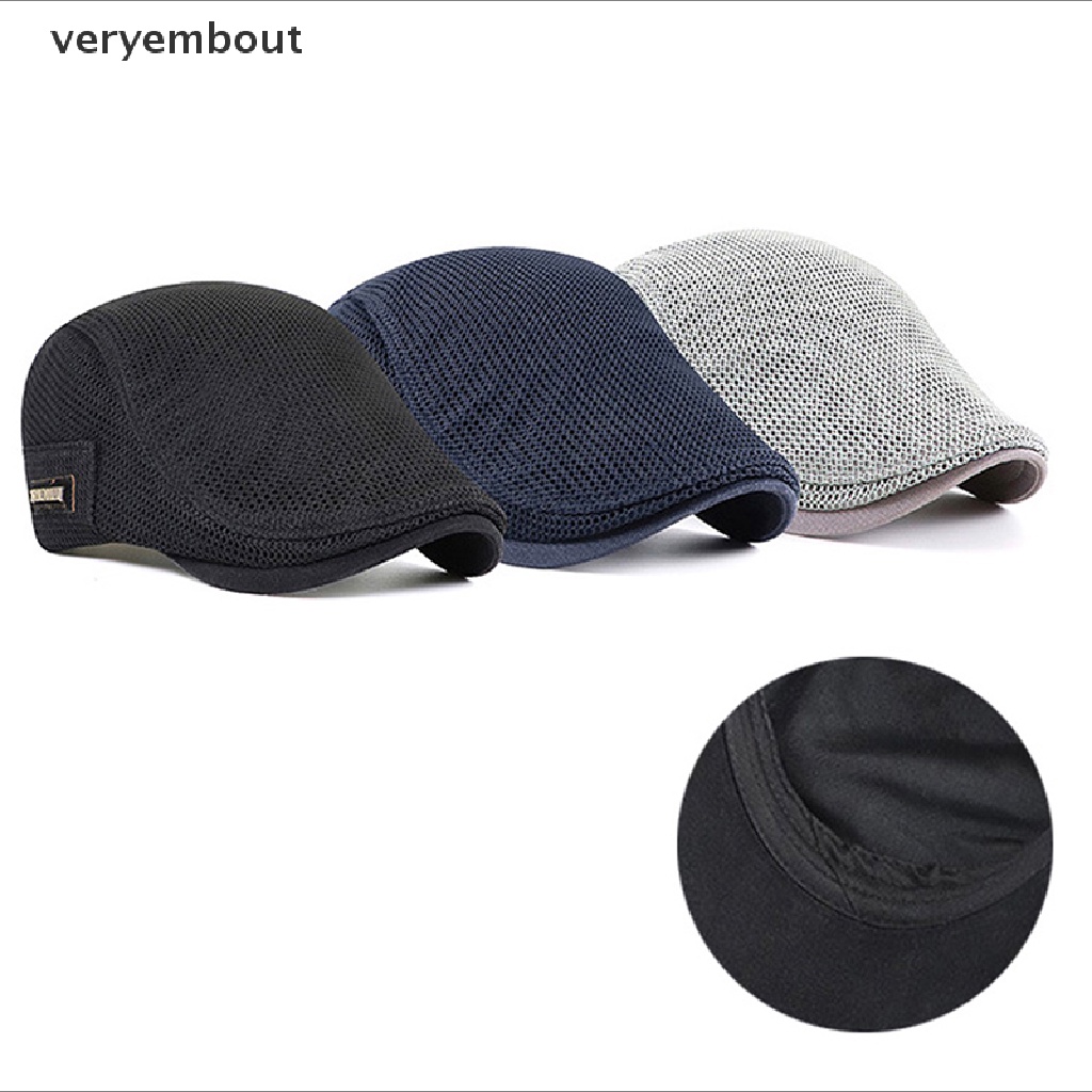 ut Cabbie Flat Cap Breathable Mesh Newsboy Beret Ivy Cap n