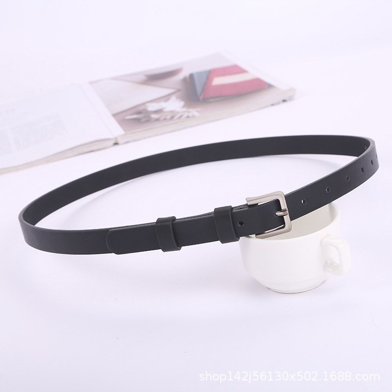 Thắt lưng nữ chất da 2 màu thời trang basic đen/ nâu (ảnh thật) PK-01 - LEERY