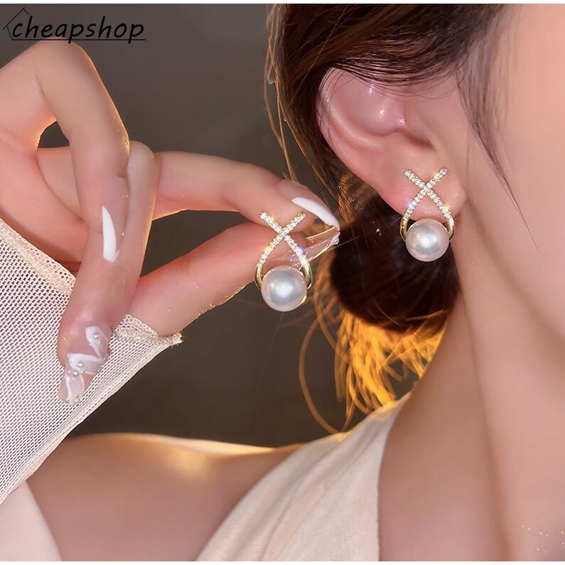 Khuyên tai IF YOU kiểu ngọc trai thời trang cho nữ