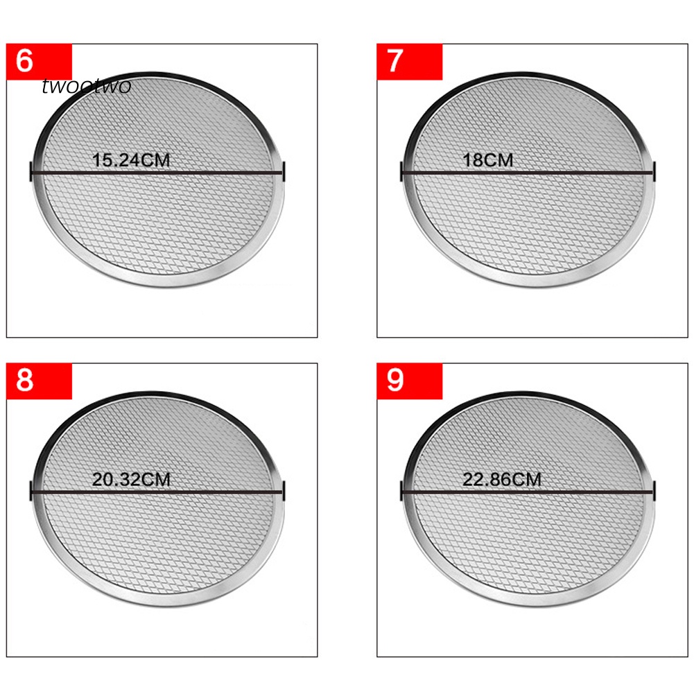 Khay Nướng Bánh Pizza Dạng Lưới Tròn Bằng Nhôm Chống Dính Tiện Dụng Cho Nhà Bếp