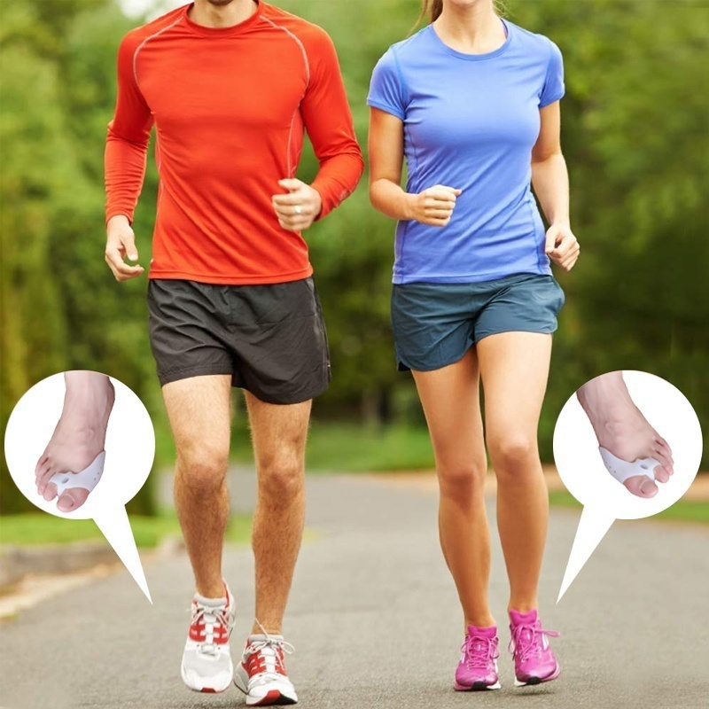 Dụng cụ tách ngón chân cái bằng silicone hai lỗ