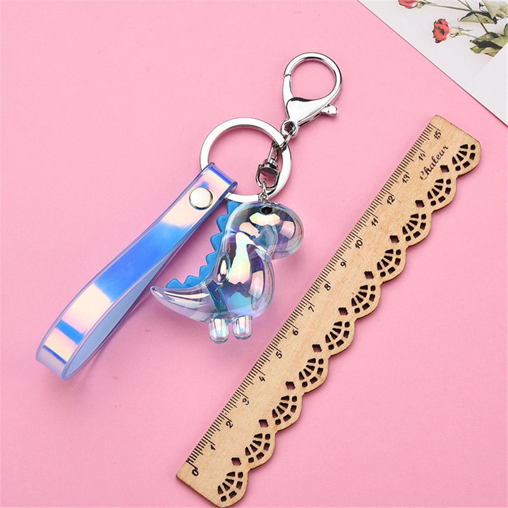 Móc Chìa Khóa Hình Khủng Long Bằng Acrylic Nhiều Màu Sắc Dễ Thương