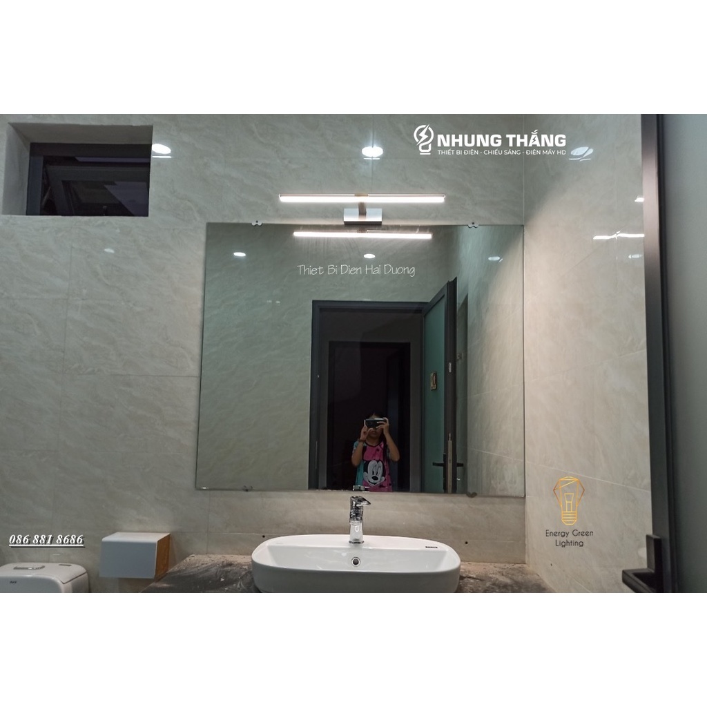 Đèn soi tranh - Đèn rọi gương Led Model 5058 60cm 12w 3 Chế Độ Ánh Sáng - Điều chỉnh được góc chiếu - Bảo Hành 12 Tháng