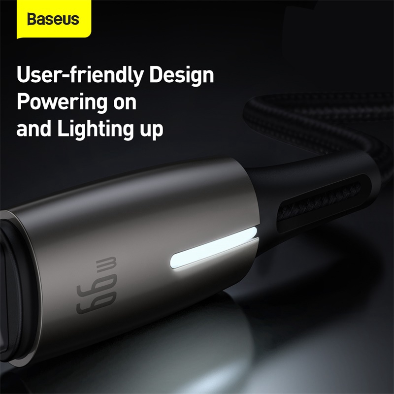 Dây cáp Baseus sạc nhanh USB loại C 66W 6A hỗ trợ siêu nhanh 40W cho Huawei Mate 40/P40