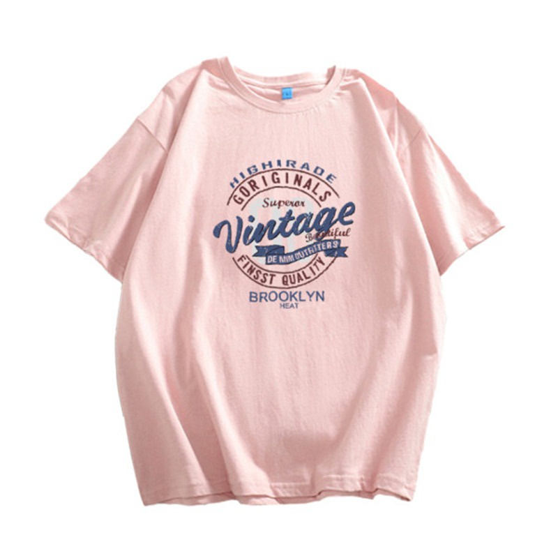 NRVP Áo Thun Mùa Hè Tay Cộc Oversize In Họa Tiết Phong Cách Hàn Quốc Cho Nam / Nữ