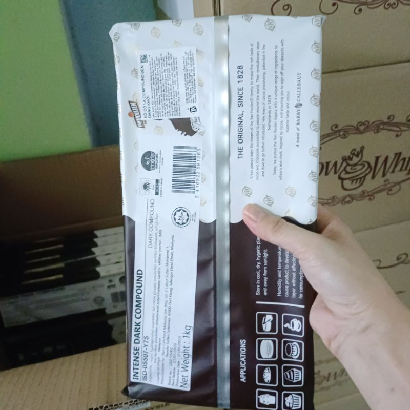 INTENSE DARK COMPOUND - SOCOLA ĐEN KHỐI 1KG VANHOUSTEN