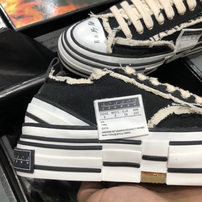 Giày exvessel. đen hàng 1:1 chất lượng