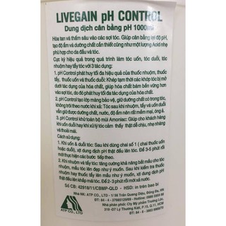 Dung Dịch Cân Bằng PH Control Livegain 1000ML