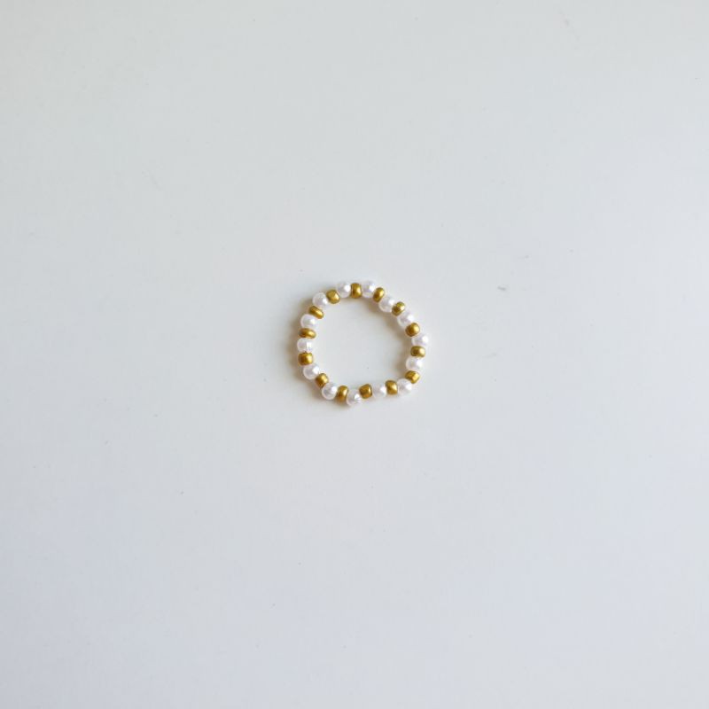 ring beaded - nhẫn sâu ngọc trai 2 màu