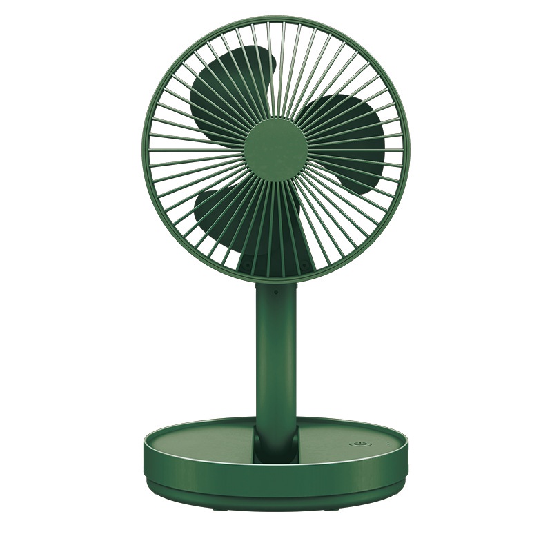 [BH 12Tháng] Quạt Tích Điện Gấp Gọn, Quạt Mini Để Bàn Xoay 180 Độ, 3 Tốc Độ Gió, Cổng Sạc USB, Pin 1200mAh, Lỗi 1 Đổi 1