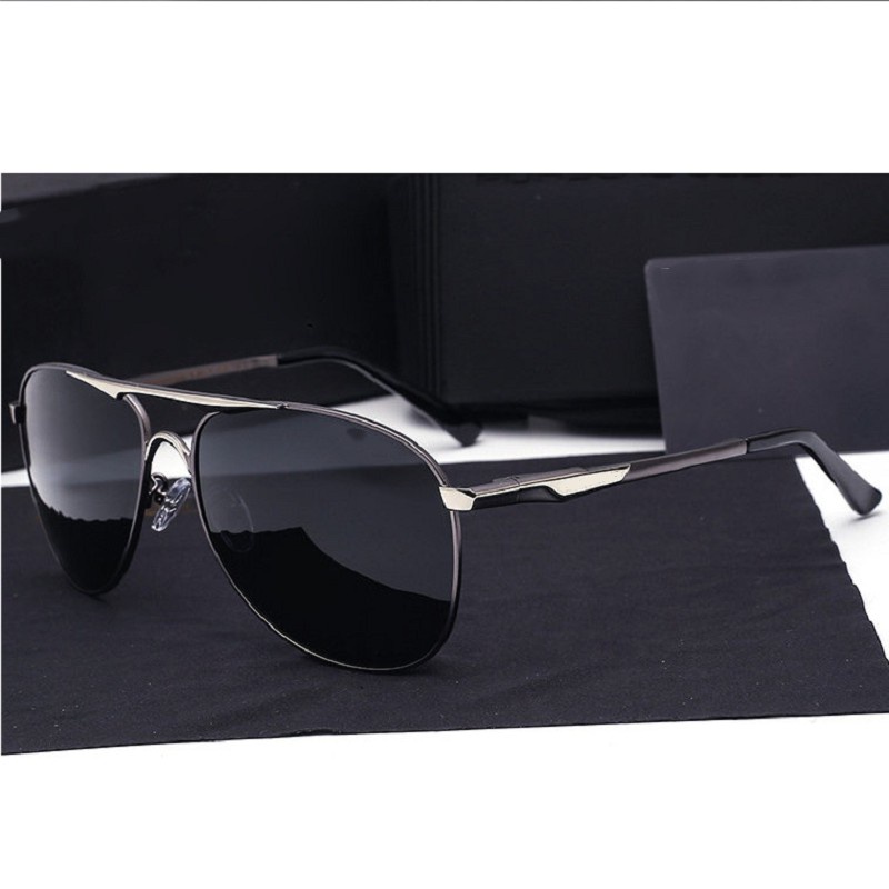 Kính Nam Cao Cấp ,Kính Đổi Màu Đi Ngày Và Đêm Nam AVIATOR A563, Mắt Kính Phân Cực Polazide Chống Tia UV 400 Chống Chói