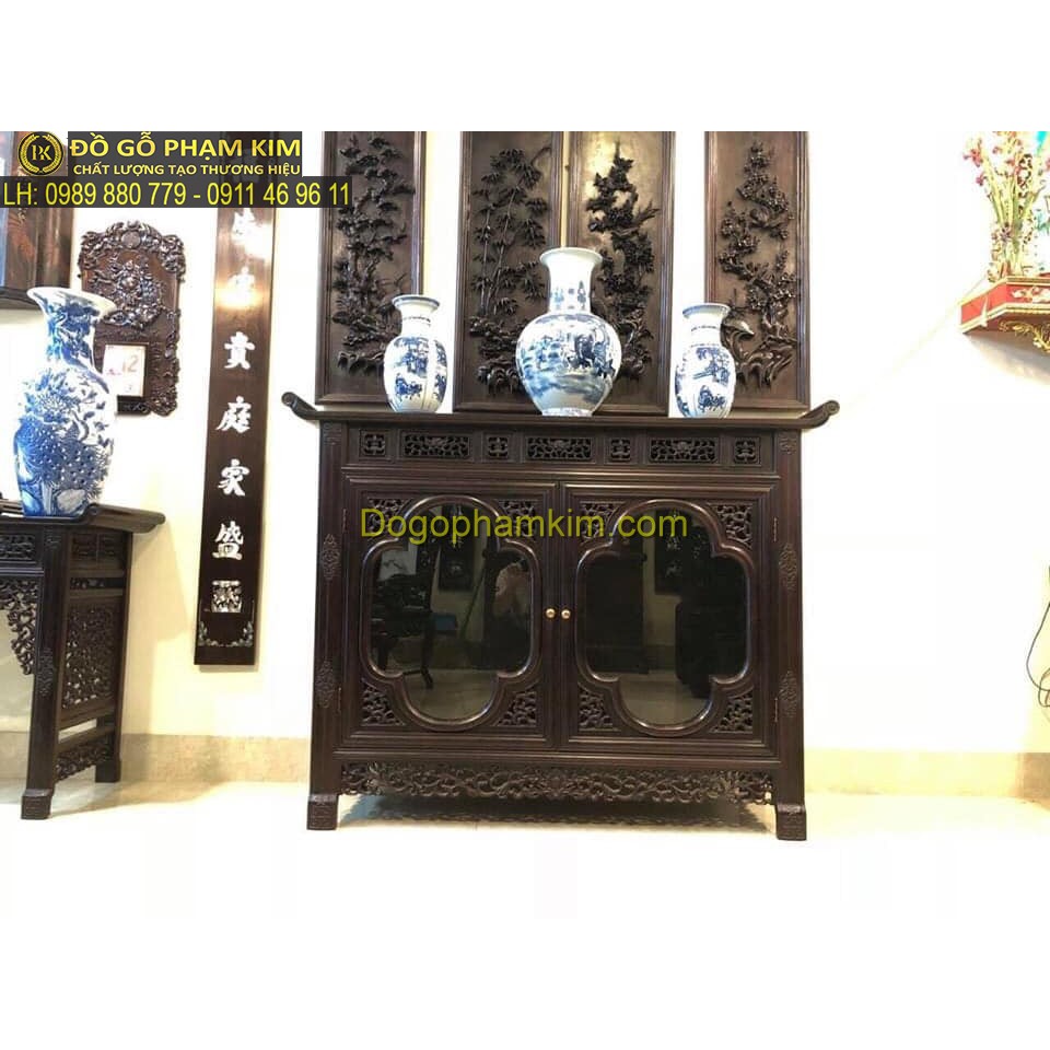 Tủ bày đồ Huế cửa kính (TBD04.4)