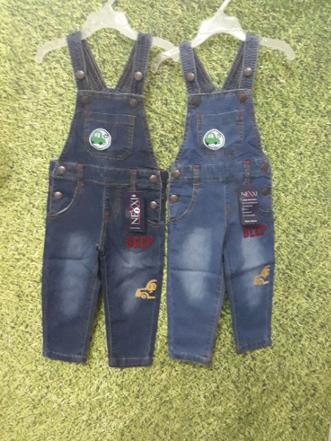 ( MỚI VỀ) yếm bò jeans dài Nexxi (1-5Y)