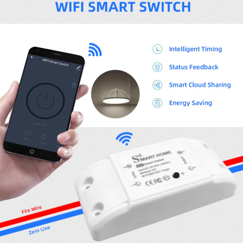 Công tắc điều khiển từ xa wifi 3G 4G app Smart life ,TUYA - công tắc wifi CÓ TIẾNG VIỆT (giá khuyến mãi)