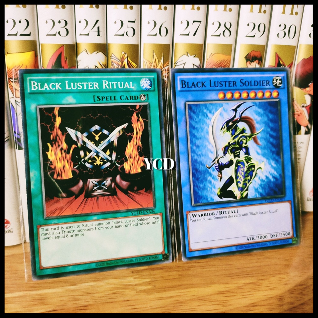 Thẻ bài Yugioh chính hãng set kiếm ma Black Luster Soldier - common