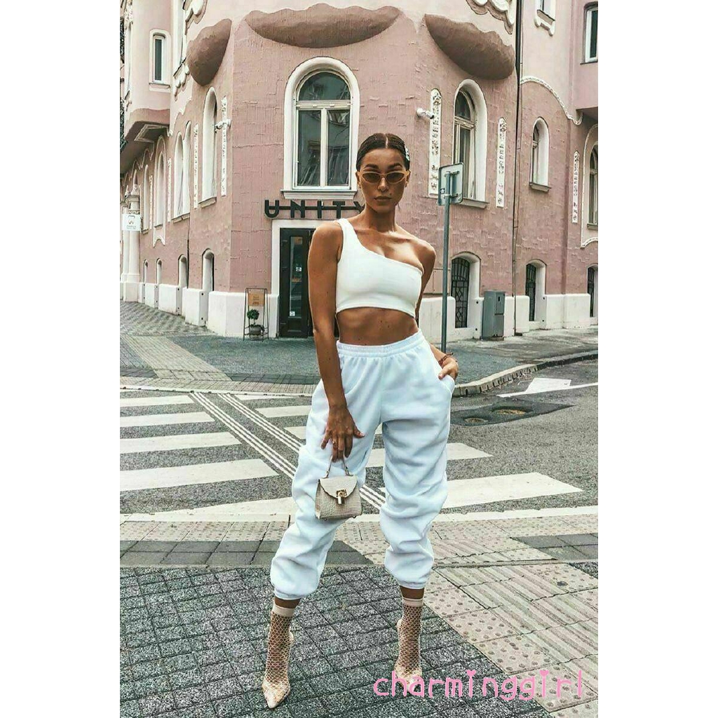 Quần thể thao lưng cao co giãn thời trang dành cho nữ