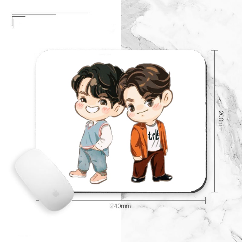 Miếng di chuột in hình  BRIGHTWIN 2gether BL Thái Lan cute anime chibi miếng kê chuột miếng lót chuột