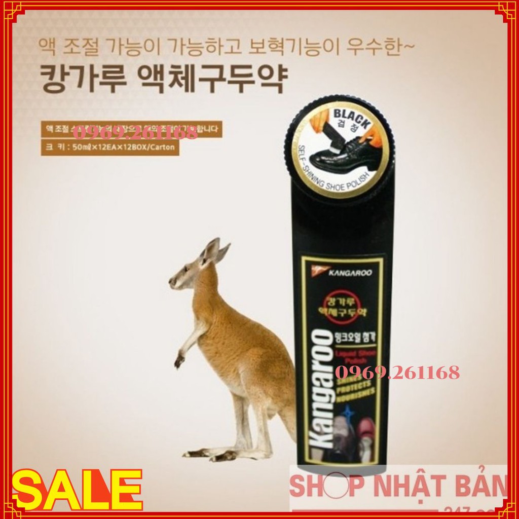 Xi đánh giày nước Kangaroo Hàn Quốc - Nhập khẩu chính hãng