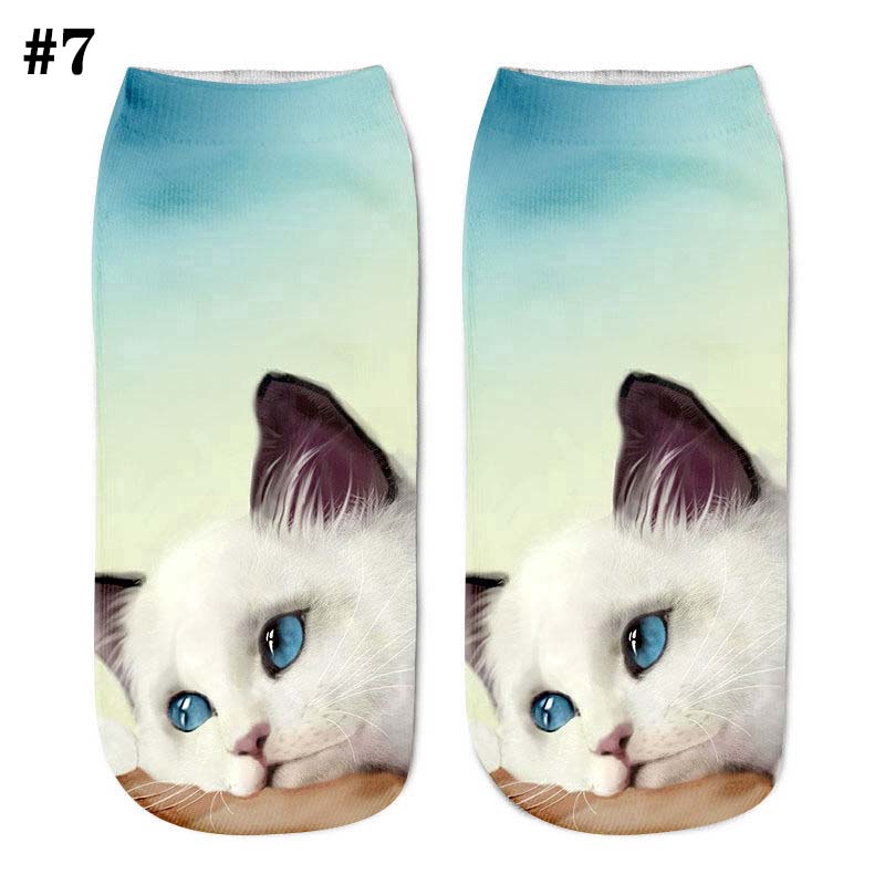 Fashion Funny Girls Women Casual Socks 3D cute Animal Ankle Short