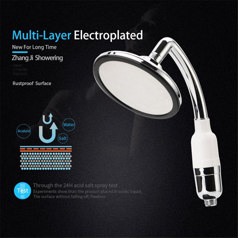 LEISURE Đầu Vòi Hoa Sen Lớn Bằng Chrome Mạnh Mẽ Cho Nhà Tắm
