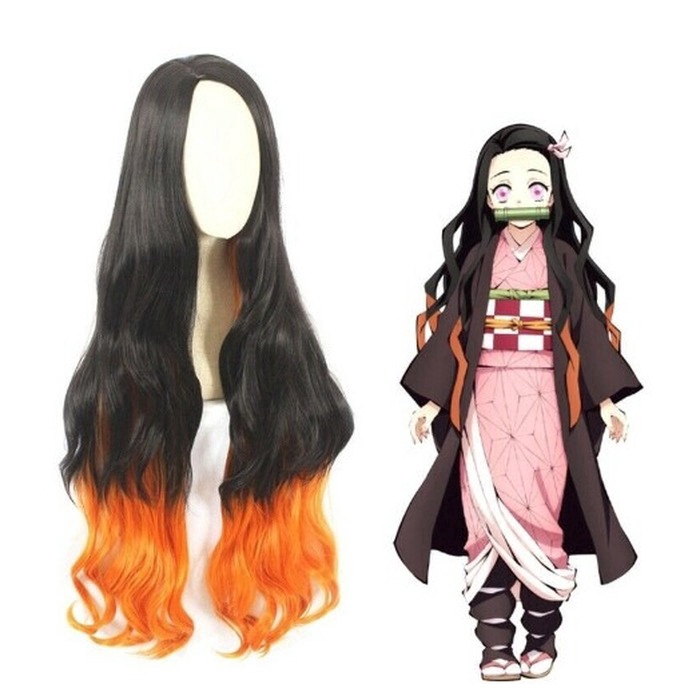 Bộ tóc giả cosplay Anine Demon Slayer Kimetsu no Yaiba Kamado Tanjirou Kamado Nezuko Agatsuma Zenitsu