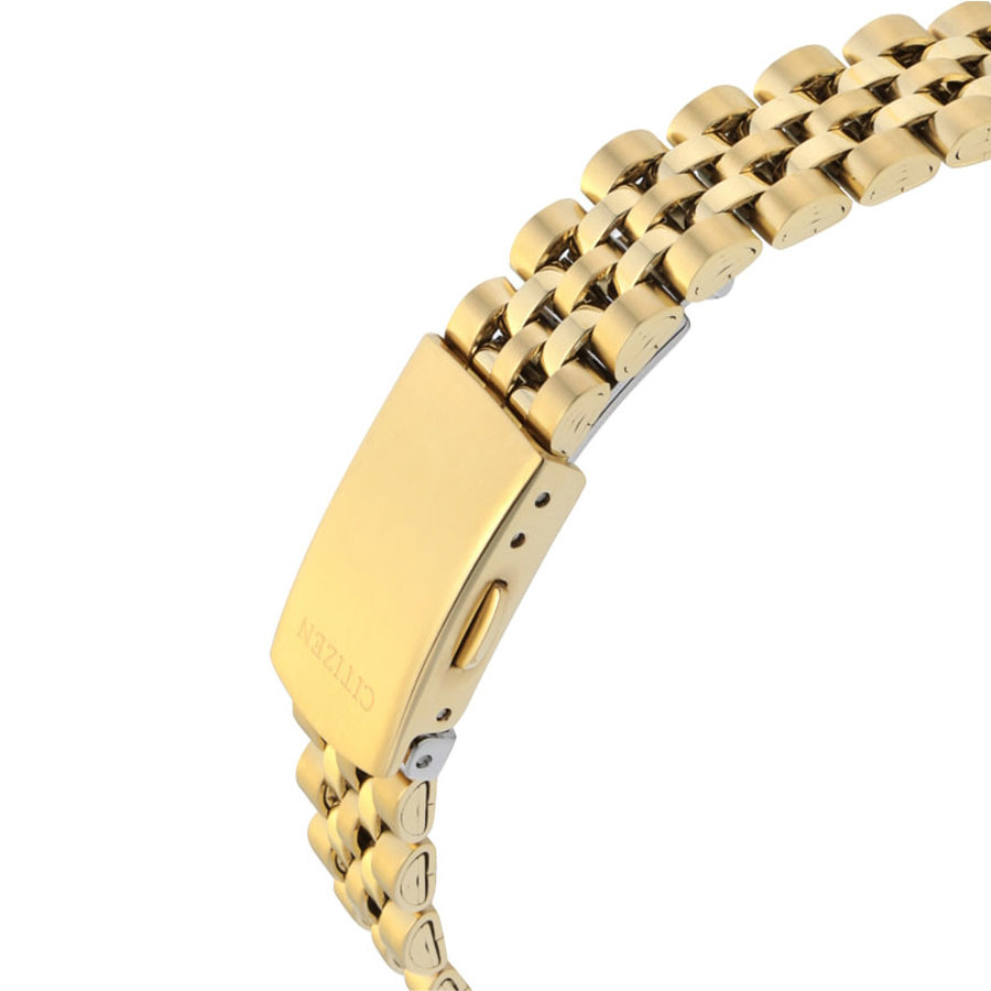 Đồng Hồ Nữ Citizen Đính Đá Swarovski Dây Thép Không Gỉ EU6062-50P - Mặt Vàng