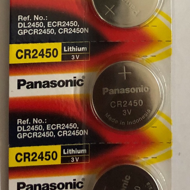 2 Viên Pin CR2450 Panasonic Indonesia 3V Lithium