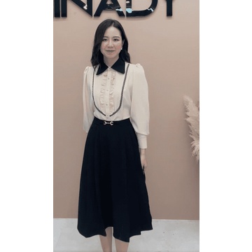 Áo SM dây ren đen MINADY