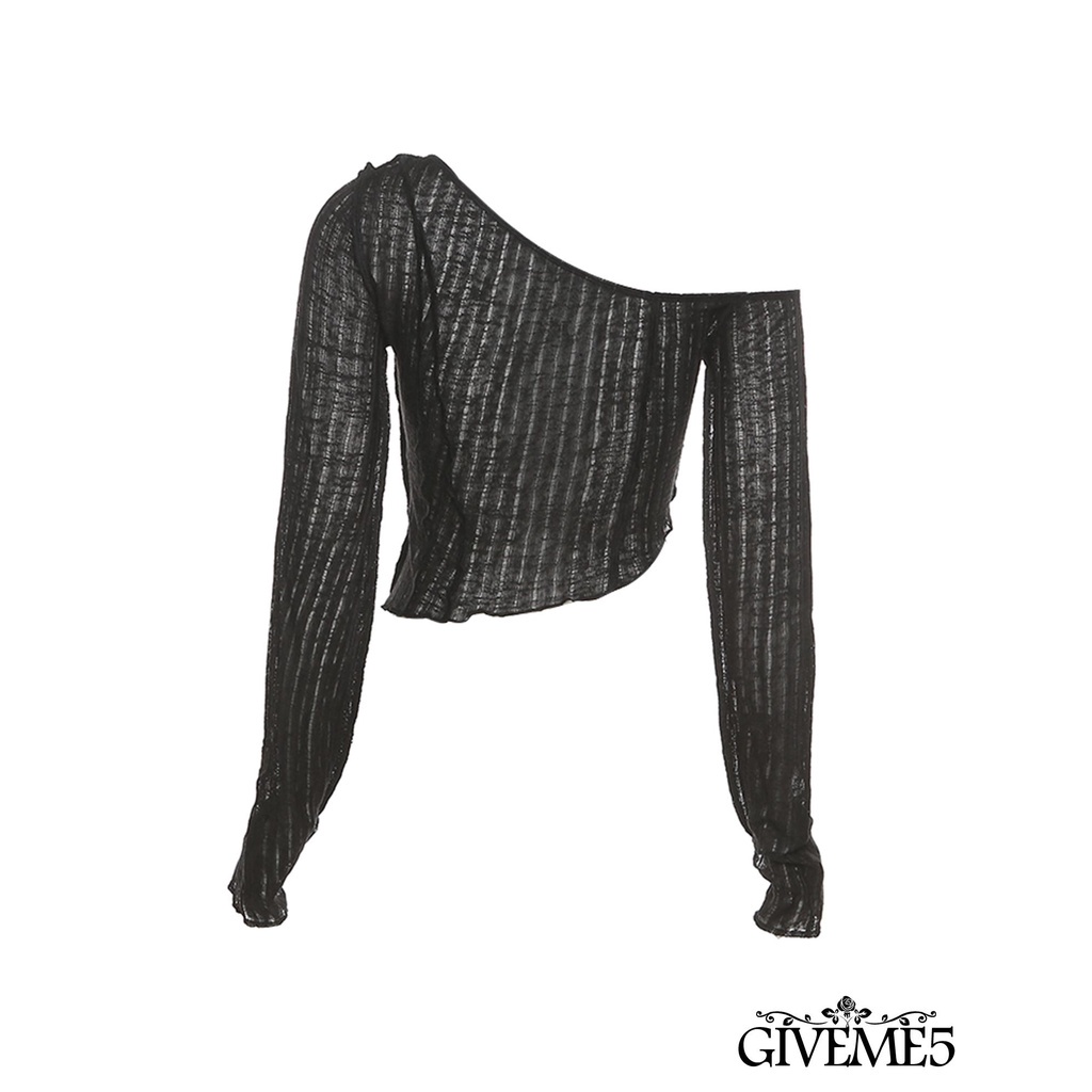 Áo nữ tay dài hở một bên vai thời trang quyến rũ