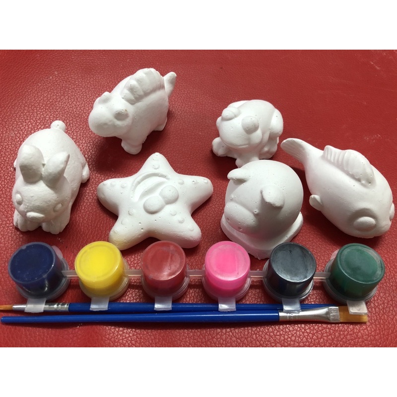Bộ Tượng combo 6con (5cm) màu +cọ .