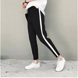 Quần thun 1 sọc baggy cho nam và nữ - Quần cao cấp chất vải dày đẹp