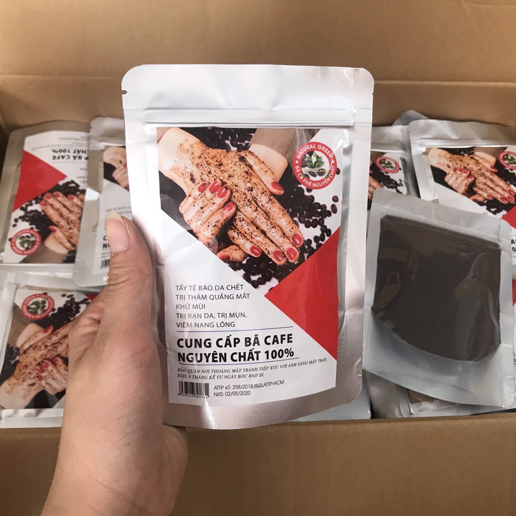 100g Bã cafe tắm trắng tẩy da chết siêu mịn | BigBuy360 - bigbuy360.vn
