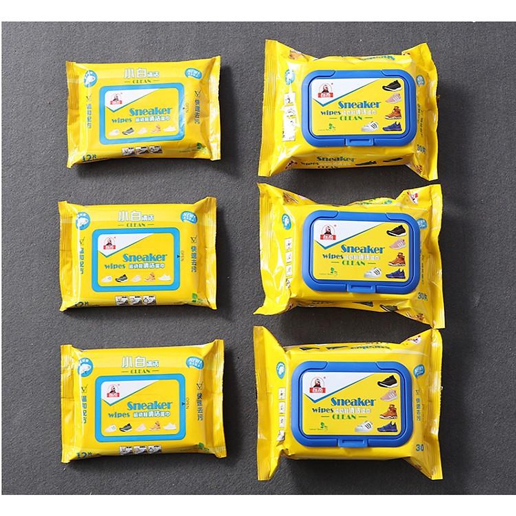 Gói 30 khăn giấy lau giày siêu sạch thế hệ mới sneaker
