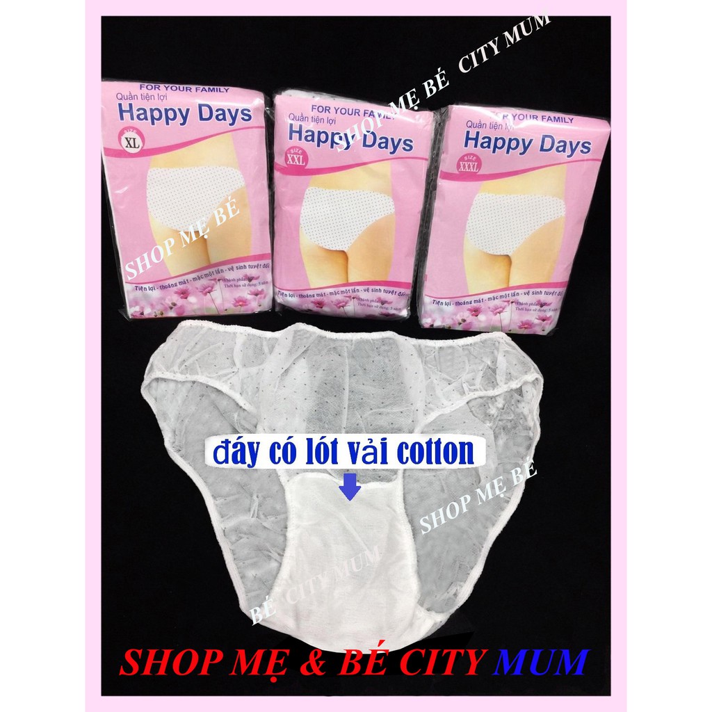 Túi 5 Chiếc Quần Lót Giấy Chấm Bi Dùng 1 Lần Cho Mẹ Bầu Chuẩn Bị SinhSinh Viên Học Quân Sự