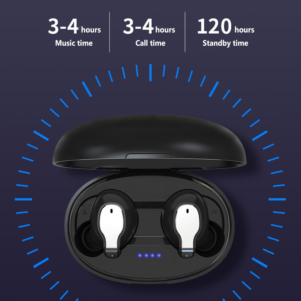 Tai Nghe Không Dây Hel + Xy-5 Bluetooth 5.0 Tws Hifi Kèm Hộp Sạc
