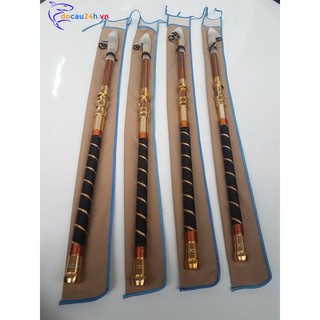 Cần câu máy tiga câu lăng xê, lục đầu cần 2m7-3m6