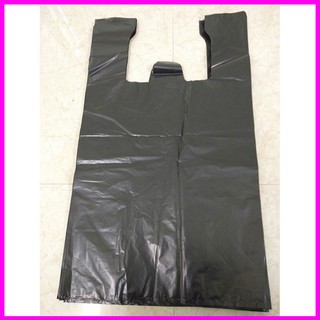 Túi nilon đen đựng rác, đóng hàng có quai loại đựng 5kg, 10kg, 15kg, 20kg