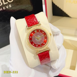 Đồng hồ nữ Versace mặt tròn dây da cao cấp tặng hộp DHN332 thanh.huongshop