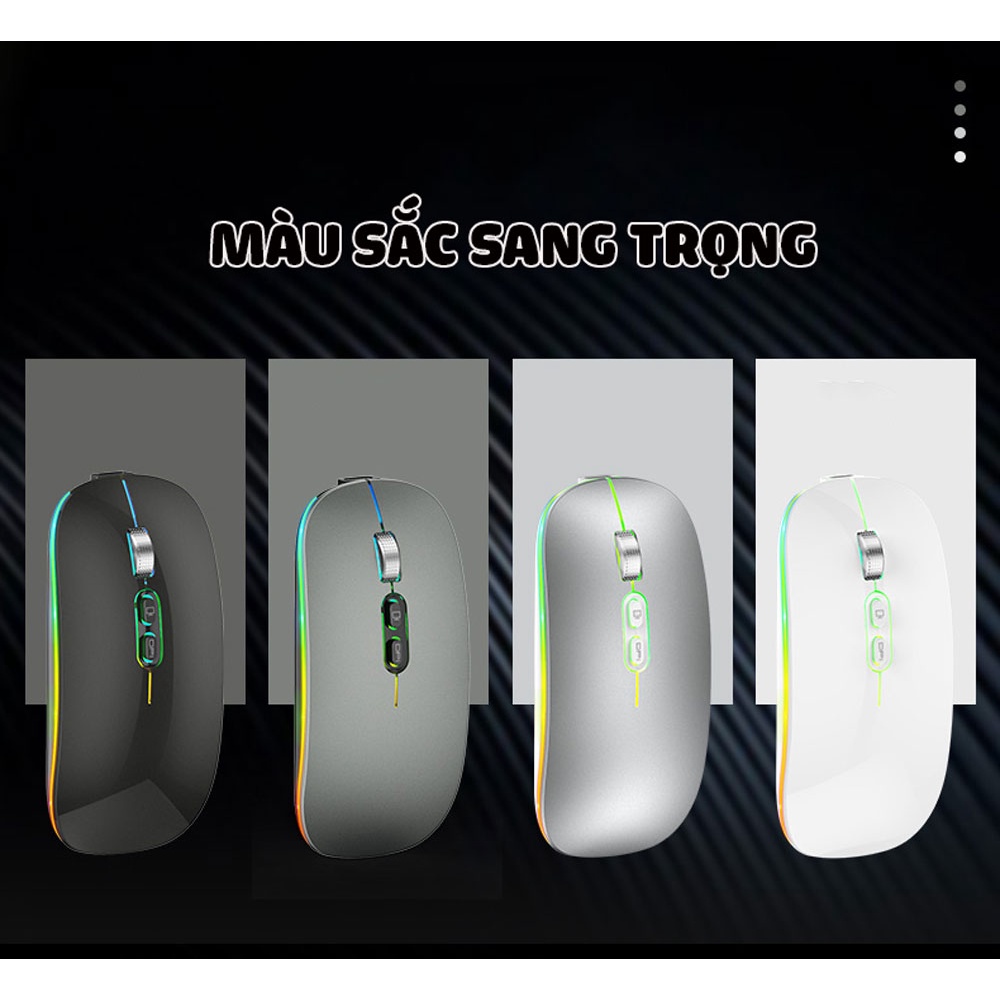 CHUỘT BLUETOOH FMOUSE M103 RGB TÍCH HỢP ĐÈN LED SIÊU ĐẸP