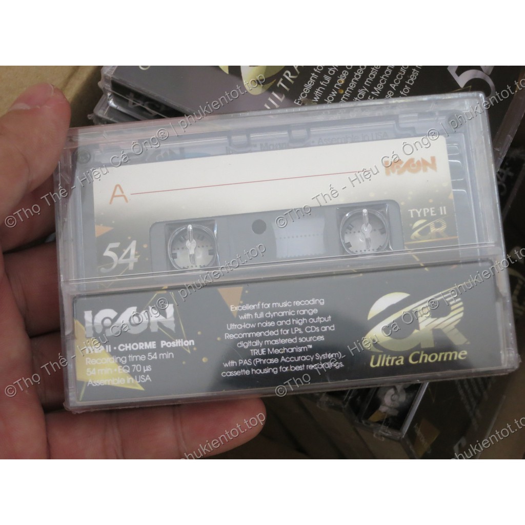 Băng cassette trắng CHORME ICON MAXELL CR54 - USA Chính hãng