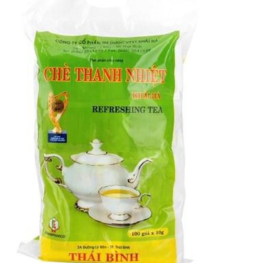 Trà Thanh Nhiệt Thái Bình_ Chè Thanh Nhiệt Thái Bình Túi Lọc 100 Gói (10gr)