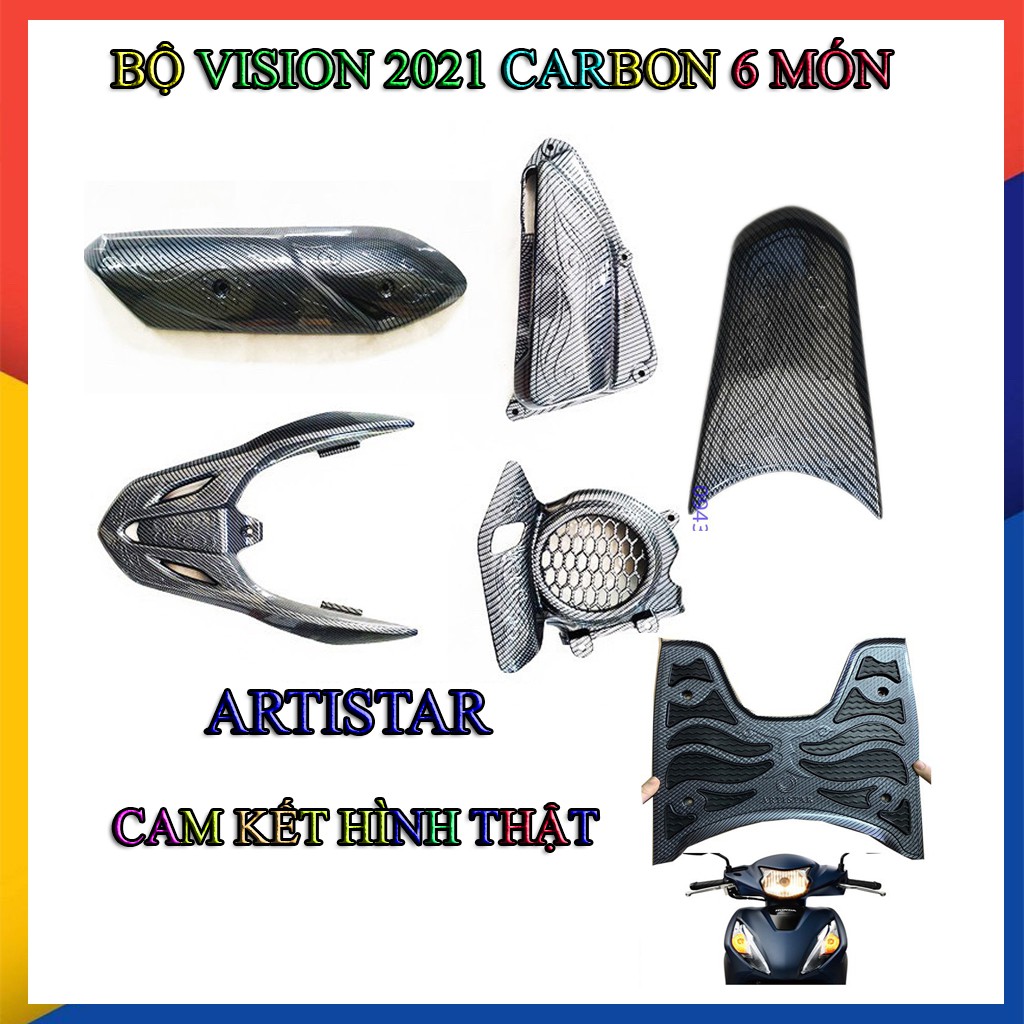 BỘ CARBON VISION 2021 GỒM 6 MÓN Y HÌNH ĐẠI DIỆN