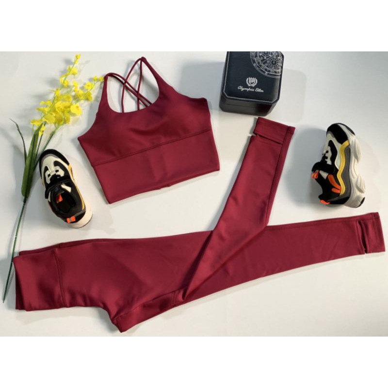 set bộ đồ thể thao tập gym yoga nữ