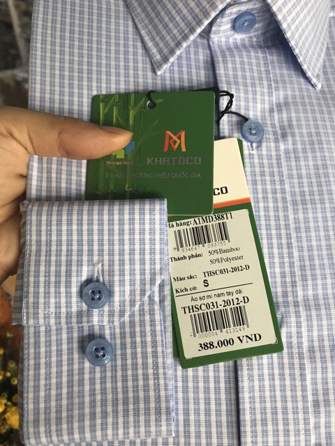 Somi khatoco dài tay mới giảm 10%( giá mác 388k) mã 031-050-034