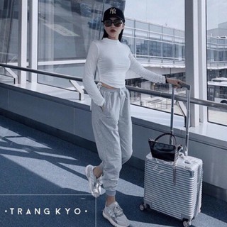 quần jogger nữ nỉ da cá trẻ trung năng động