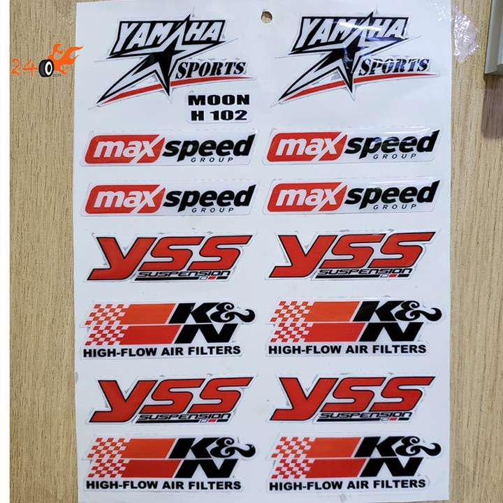 DECAL NỔI TRANG TRÍ XE MÁY - H102