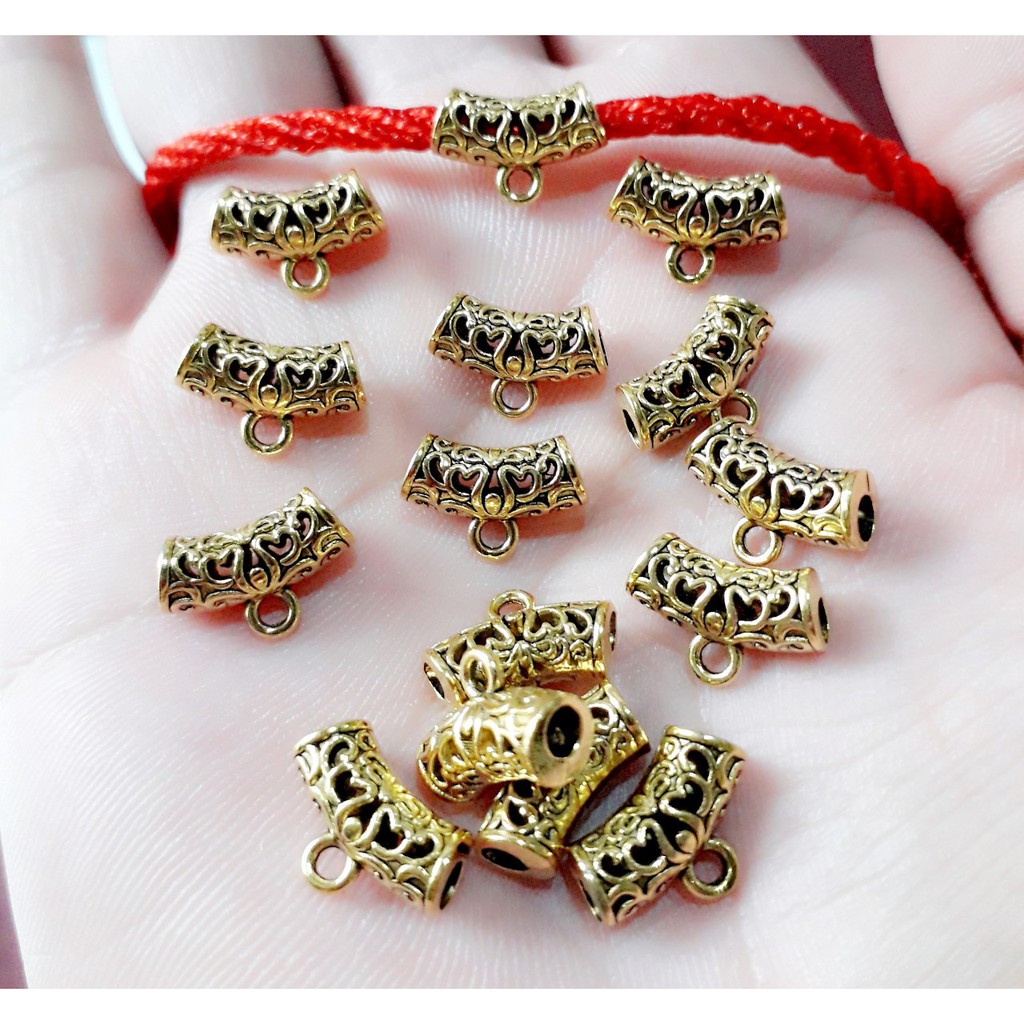 Charm lùa - xỏ ngang màu vàng : 50g / 1 gói = 28k [ charm màu vàng ]