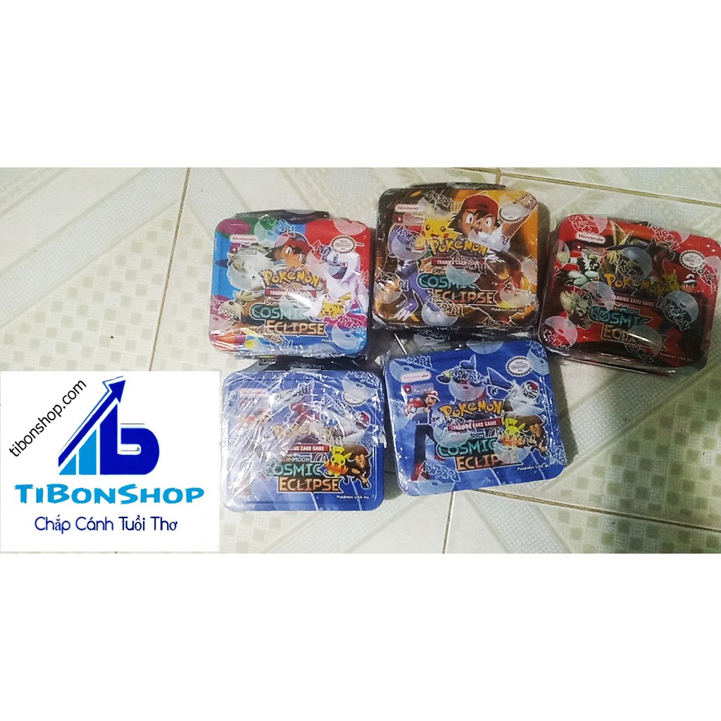 Đồ Chơi bộ thẻ bài hộp sắt Pokemon