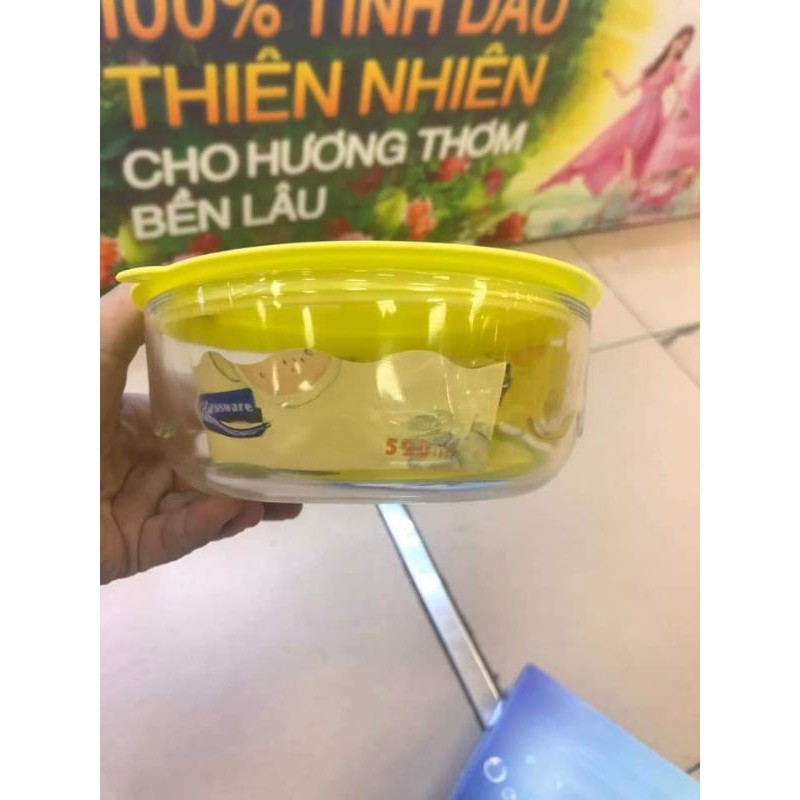 Thố thuỷ tinh GLASSWARE tròn 520ml..