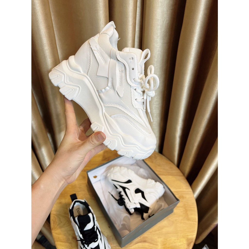 Giày thể thao nữ, sneaker độn đế tăng chiều cao chất đẹp phong cách năng động dễ phối đồ
